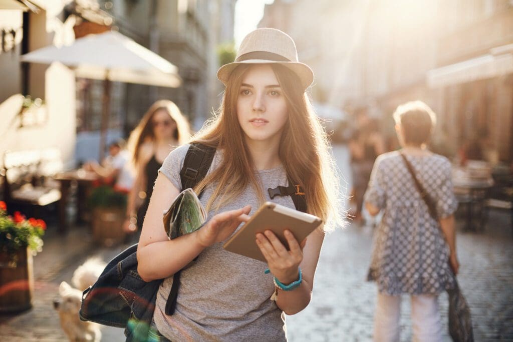 Adolescente perdida em uma viagem